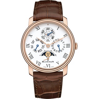 Replica Copy Blancpain Villeret Perpetual Calendar 8 Days Red Gold Watch 6659-3631-55B